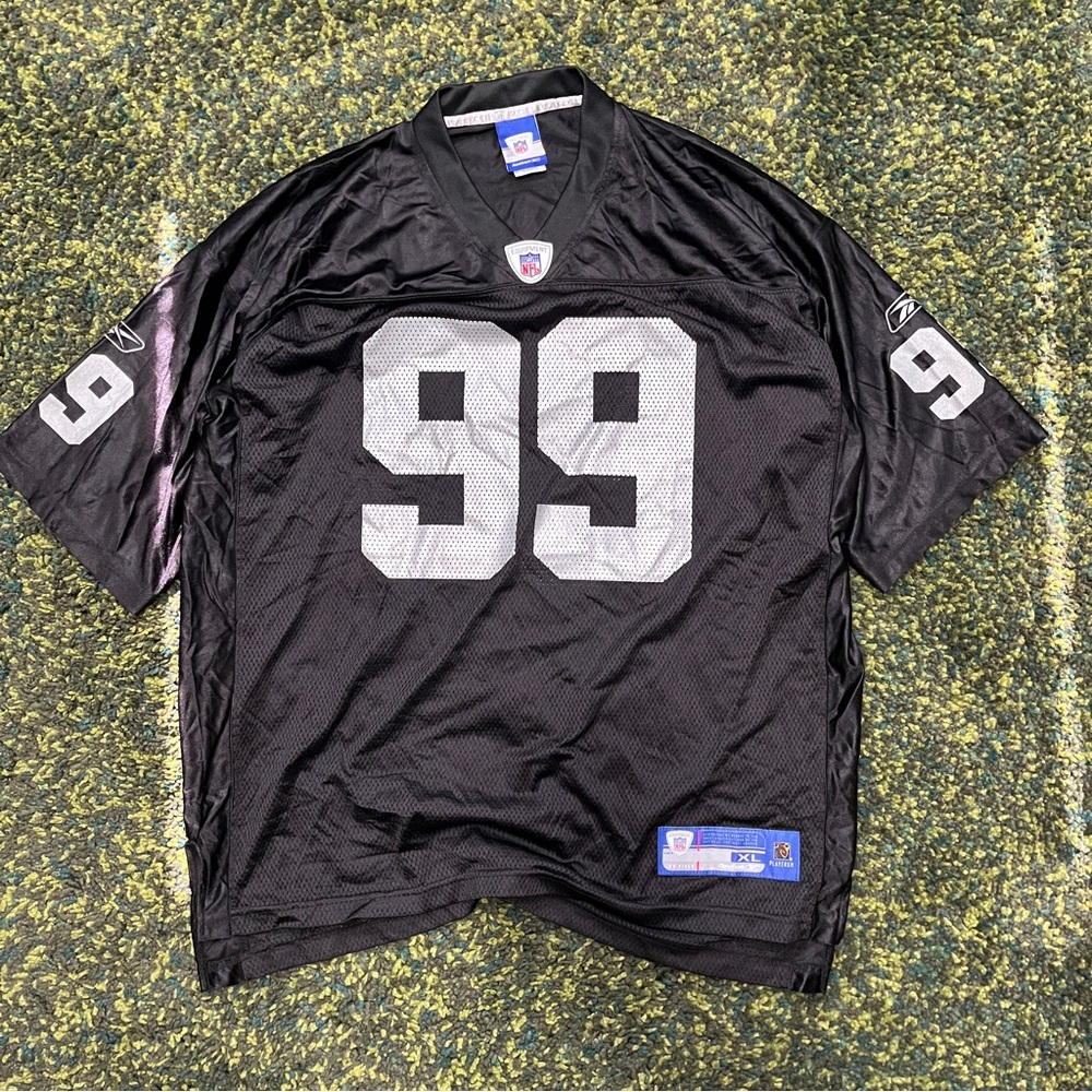 Reebok Vintage Warren Sapp 99 NFL Black Jersey (XL)